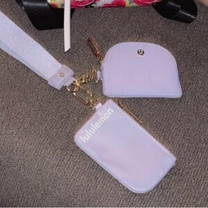 lululemon Dual Pouch Wristlet, Metallic Wordmark